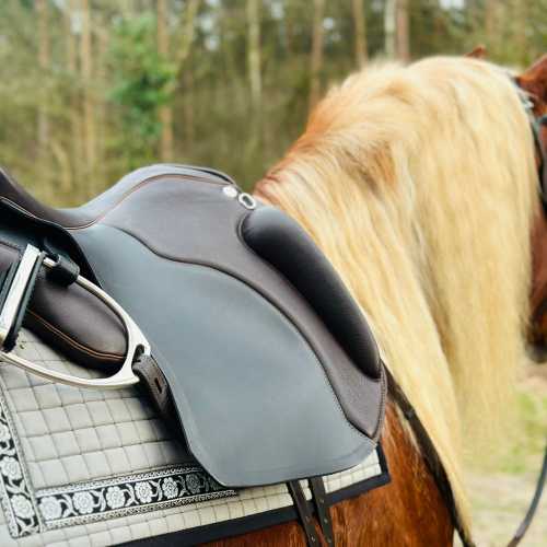 El Primero auf Noriker mit EWF System für Extra Breite Pferde